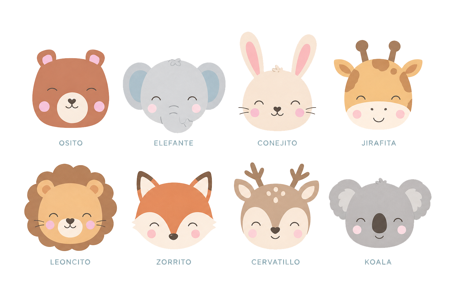 Animalitos para portada Baby Book